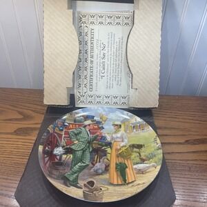 1986 Knowles Collector Plate " I Can't Say No" with COA and Original Packaging